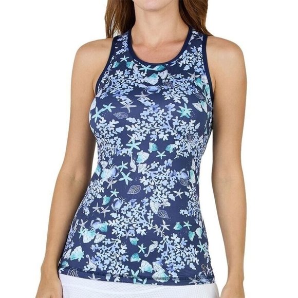 Sofibella Tops - NEW Sofibella UV Feather Light Tennis Tank Top XS Aqua Mar Blue fitted
